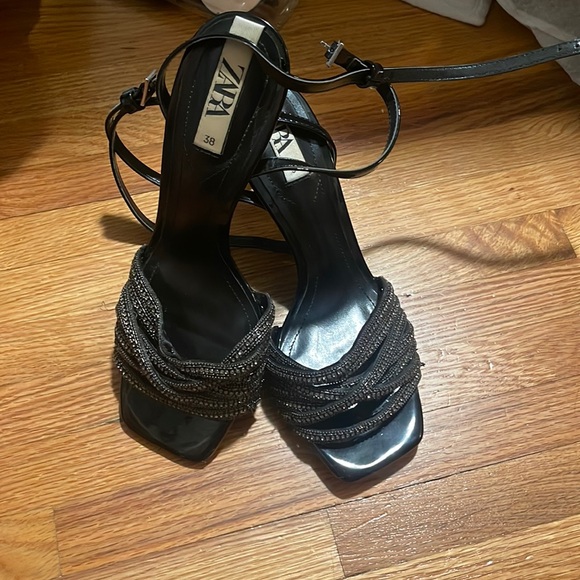 Zara Shoes Zara Sparkle Heels Poshmark